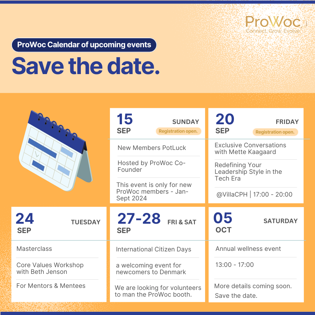 Save the date ProWoc Calendar 1