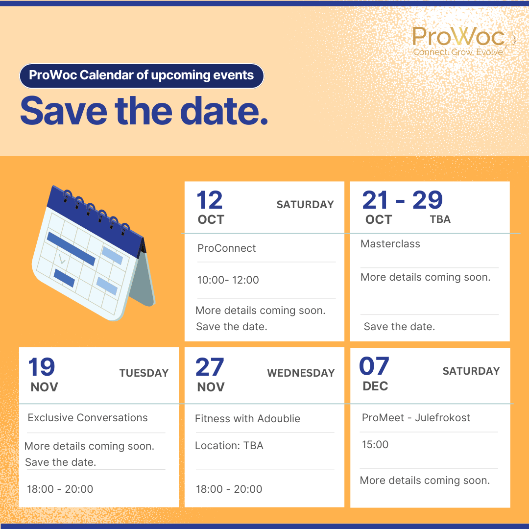 Save the date ProWoc Calendar 2