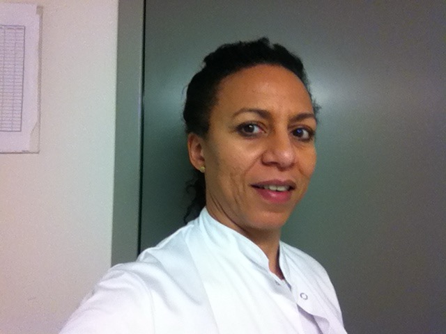 Me at work ( white clothing)