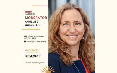 ProWoc is delighted to welcome Annelise Goldstein back on stage as our esteemed panel moderator