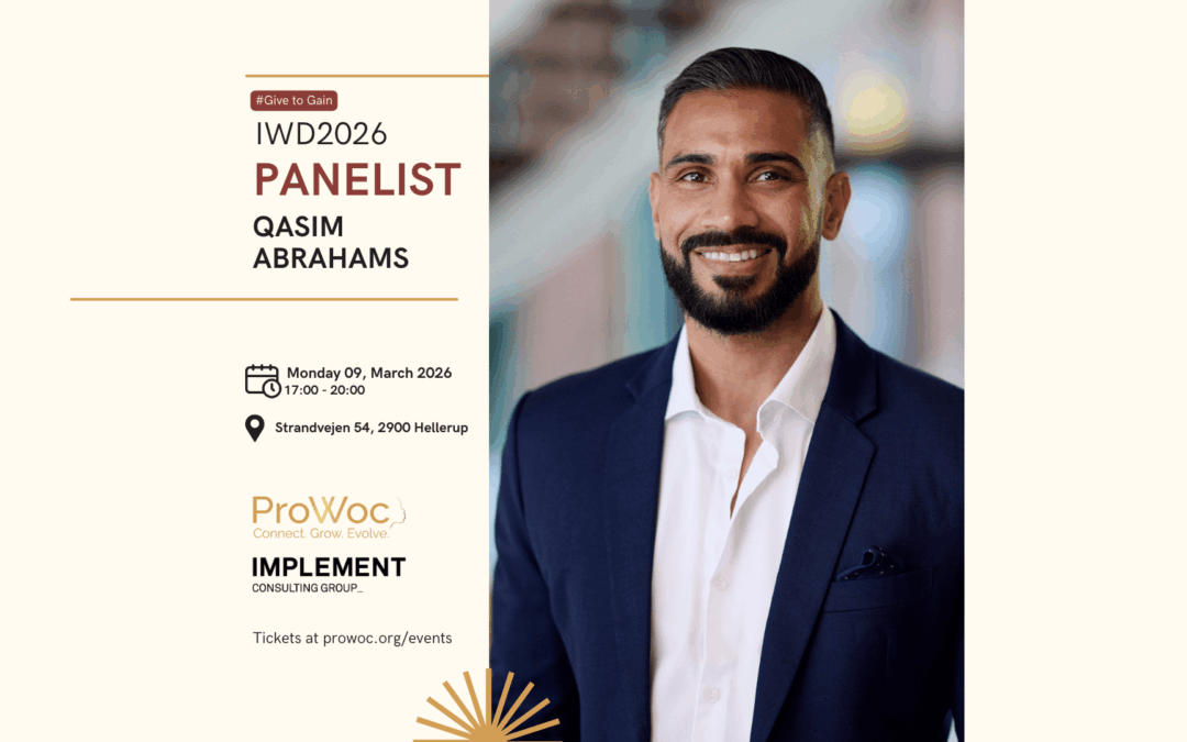 For our International Women’s Day Give to Gain panel, ProWoc is delighted to welcome Qasim Abrahams  as a panelist 🎤