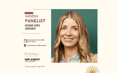 For our International Women’s Day Give to Gain panel, ProWoc is delighted to welcome Signe Gro Jensen as a panelist 🎤